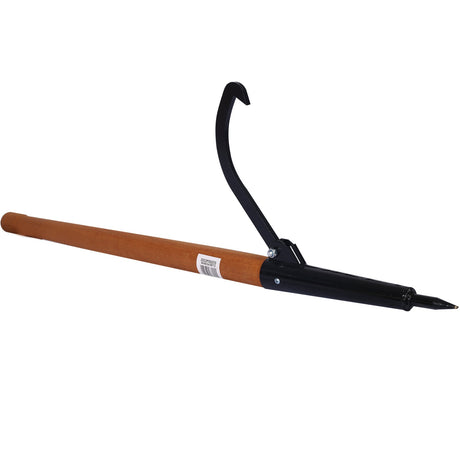 Log Peavy 49" Wood Loging Tool Roller Cant Hook Wooden Handle - Fab Heavy Parts
