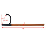 Log Peavy Cant Hook 48" Peavey Point Logging Tool Roller 15in Opening Black - Fab Heavy Parts