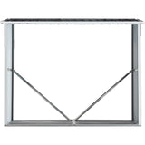 Log Storage Shed with Roof Firewood Rack Anthracite Galvanized Steel 70.9" - Fab Heavy Parts