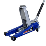 Low - Position Steel Vehicle Floor - Mounted Hydraulic Jack with Dual - Piston Quick - Lift Pump 3 - Ton 6,600 Lbs. Capacity - Fab Heavy Parts