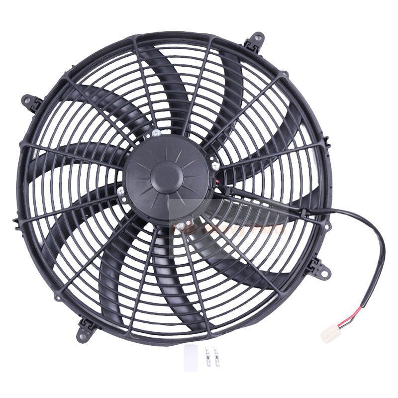 Low Profile 12V 16" Pusher Cooling Fan 30100401 - Fab Heavy Parts