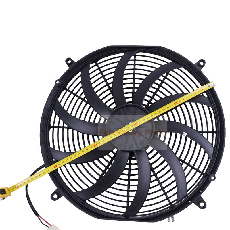 Low Profile 12V 16" Pusher Cooling Fan 30100401 - Fab Heavy Parts
