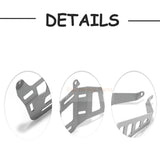 Luggage Side Rail Racks Silver Set SBR - 001 - BLA Fits for Yamaha Tenere 700 XTZ 700 2019 - 2023 Model - Fab Heavy Parts