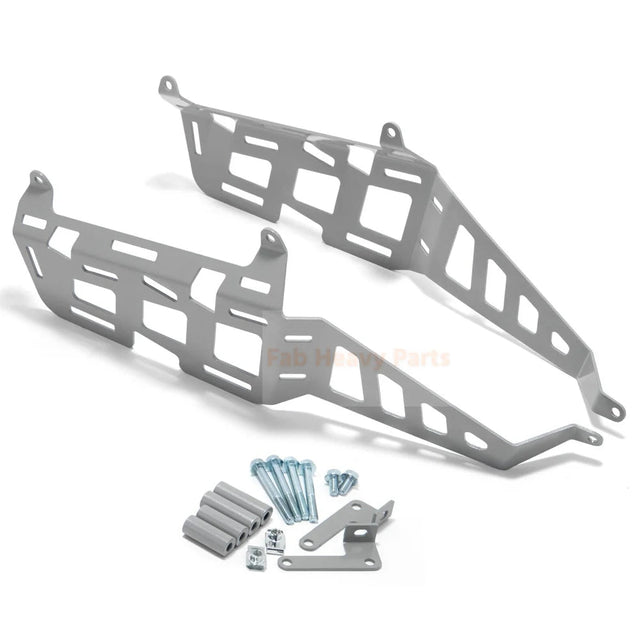 Luggage Side Rail Racks Silver Set SBR - 001 - BLA Fits for Yamaha Tenere 700 XTZ 700 2019 - 2023 Model - Fab Heavy Parts