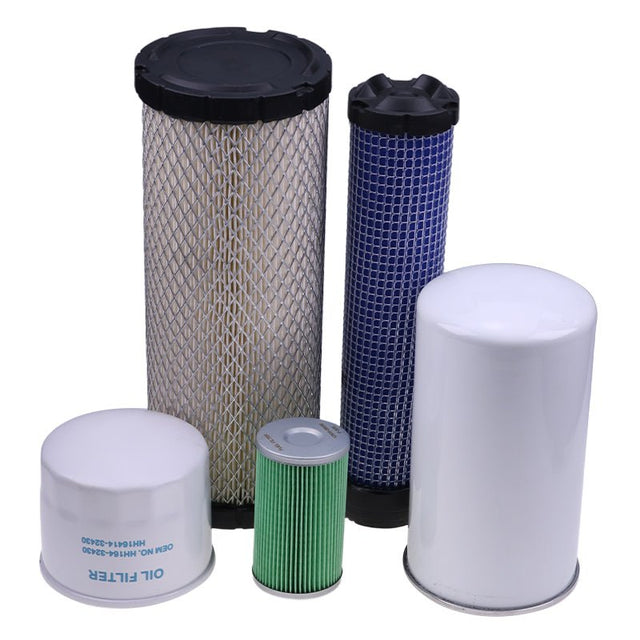 Maintenance Filter Kit 15521 - 32430 16414 - 32434 for Kubota Tractor L3010 L3130 L3410 L3430 HST - Fab Heavy Parts