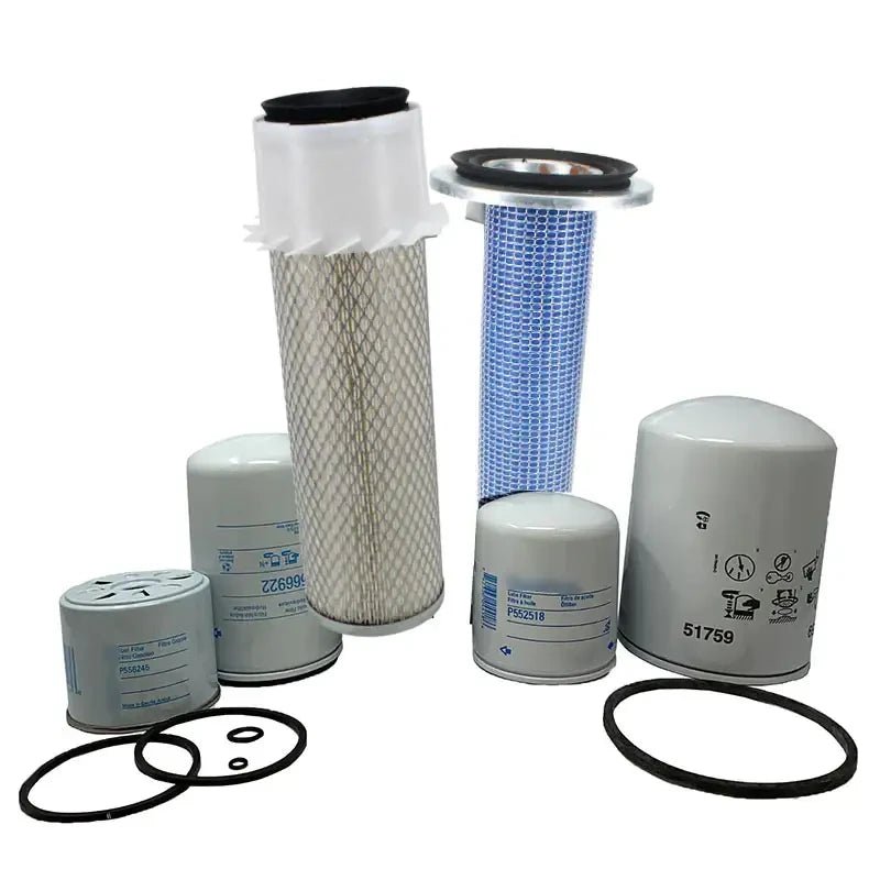 Maintenance Filter Kit 86546617 269212 for Kubota Engine V1902 New Holland Skid Steer Loader L553 - Fab Heavy Parts