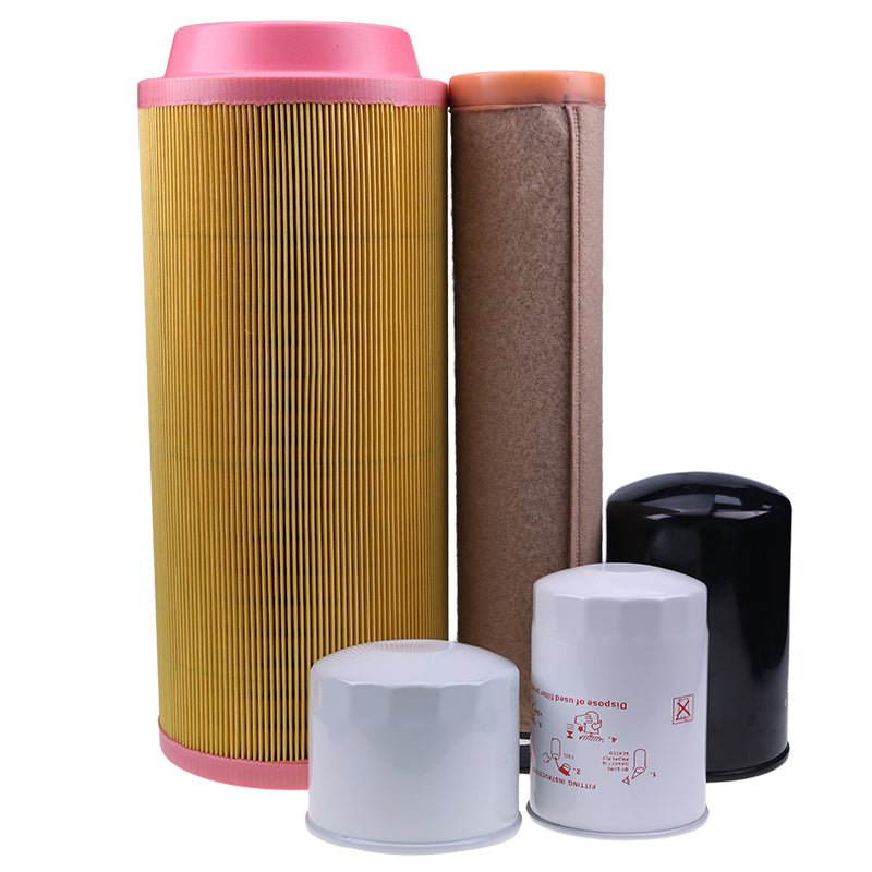 Maintenance Filter Kit HH1C0 - 32430 1J301 - 43170 16631 - 43560 1911113001 1911113002 for Kubota Engine V3800 Takeuchi Track Loader TL10 - Fab Heavy Parts