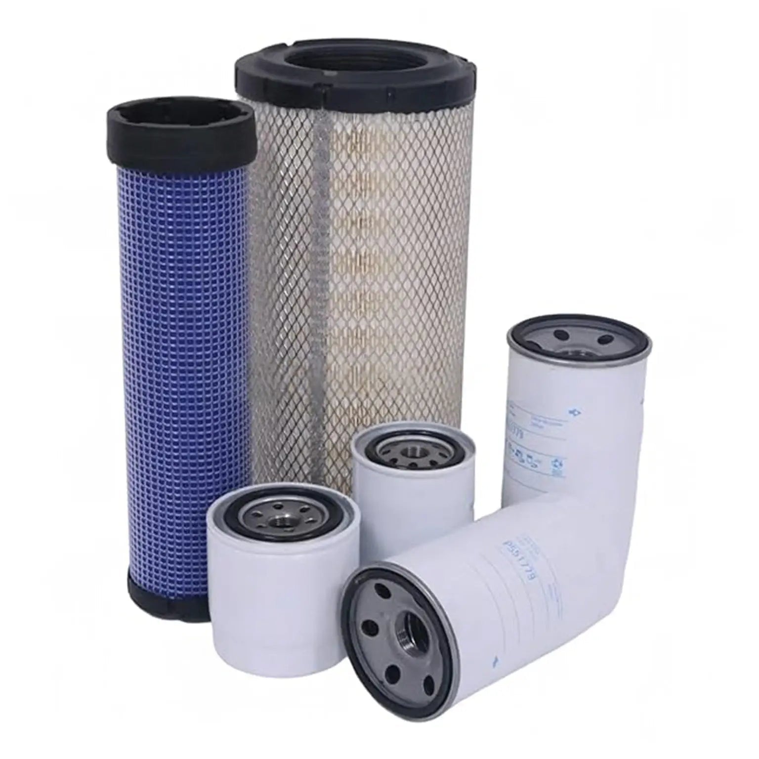 Maintenance Filter Kit HHTA0-37710 16631-43560 for Kubota Engine V3300-TIE Tractor M9000 ME9000 - Fab Heavy Parts