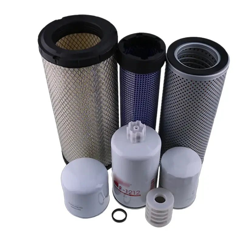 Maintenance Filter Kit KHH1C032430 1551103900 for Kubota Engine V3307 Takeuchi Track Loader TL8R2 - Fab Heavy Parts