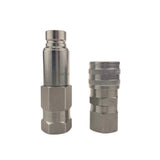 Male & Female Flat Face Coupler Kit 7246777 7246790 Aftermarket Replacement For Bobcat Loader 542 543 553 653 751 753 763 773 7753 853 863 864 873 963 - Fab Heavy Parts