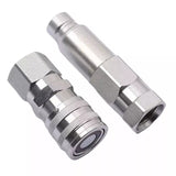 Male & Female Flat Face Coupler Kit 7246777 7246790 Aftermarket Replacement For Bobcat Loader 542 543 553 653 751 753 763 773 7753 853 863 864 873 963 - Fab Heavy Parts