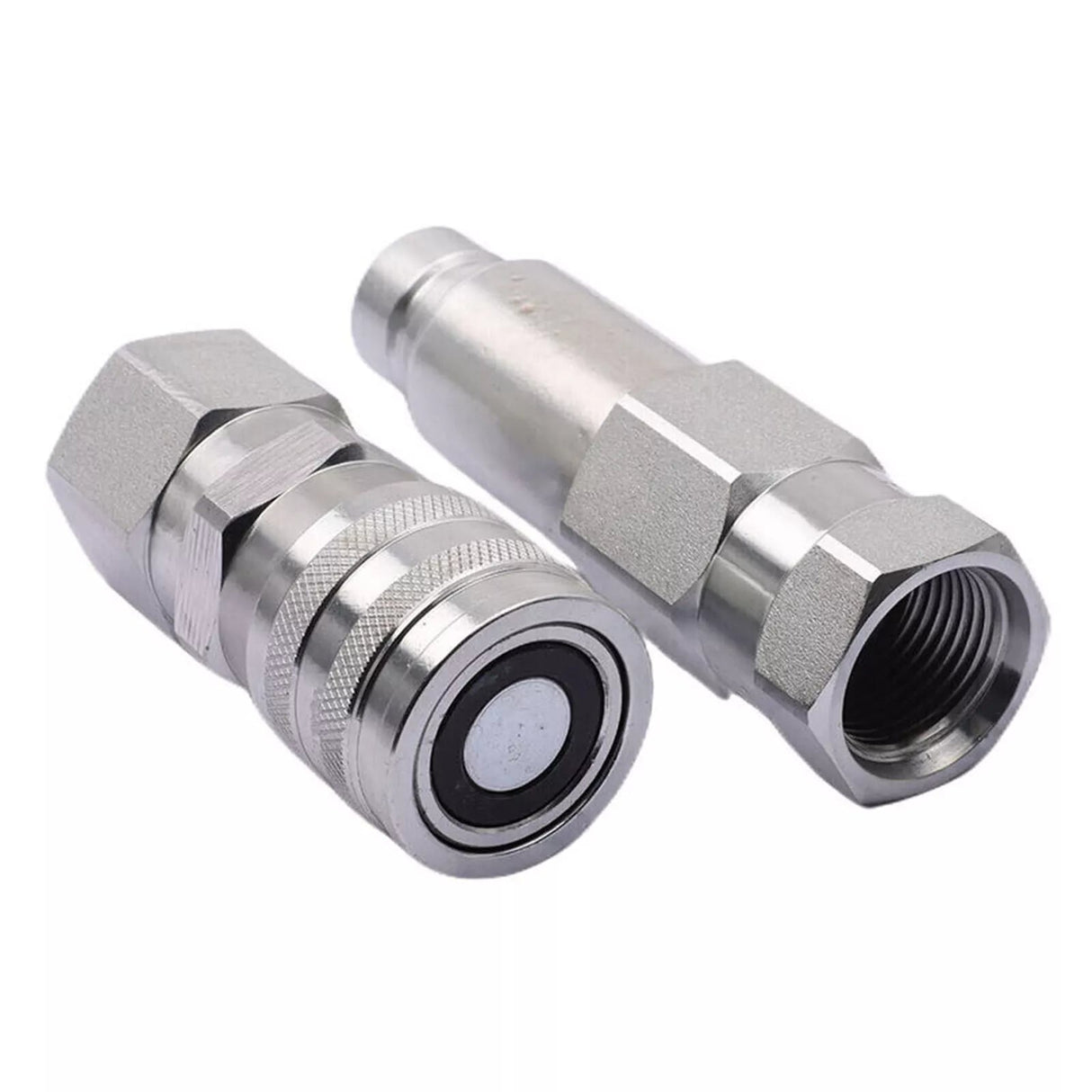 Male & Female Flat Face Coupler Kit 7246777 7246790 Aftermarket Replacement For Bobcat Loader 542 543 553 653 751 753 763 773 7753 853 863 864 873 963 - Fab Heavy Parts