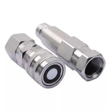 Male & Female Flat Face Coupler Kit 7246777 7246790 Aftermarket Replacement For Bobcat Loader 542 543 553 653 751 753 763 773 7753 853 863 864 873 963 - Fab Heavy Parts