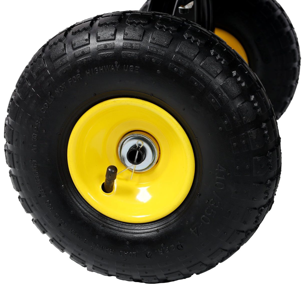 Metal Dumping Cart 600lb Garden Cart Utility Yard Cart with 10 Inch Tires for Lawn Gardening Construction - Fab Heavy Parts