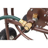 Metal Hose Reel Cart with Wheels Heavy Duty Hose Caddie 250 Ft Hose Capacity - Fab Heavy Parts
