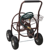 Metal Hose Reel Cart with Wheels Heavy Duty Hose Caddie 250 Ft Hose Capacity - Fab Heavy Parts
