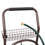 Metal Hose Reel Cart with Wheels Heavy Duty Hose Caddie 250 Ft Hose Capacity - Fab Heavy Parts