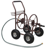 Metal Hose Reel Cart with Wheels Heavy Duty Hose Caddie 250 Ft Hose Capacity - Fab Heavy Parts