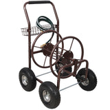 Metal Hose Reel Cart with Wheels Heavy Duty Hose Caddie 250 Ft Hose Capacity - Fab Heavy Parts