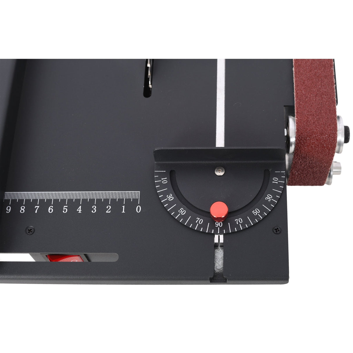 Mini Table Saw Belt Sander 4pcs Blades 10pcs Sanding Blet 7 Gear Adjustable 0 - 90° Angle - Fab Heavy Parts