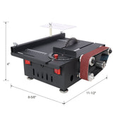 Mini Table Saw Belt Sander 4pcs Blades 10pcs Sanding Blet 7 Gear Adjustable 0 - 90° Angle - Fab Heavy Parts