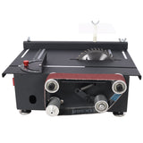 Mini Table Saw Belt Sander 4pcs Blades 10pcs Sanding Blet 7 Gear Adjustable 0 - 90° Angle - Fab Heavy Parts