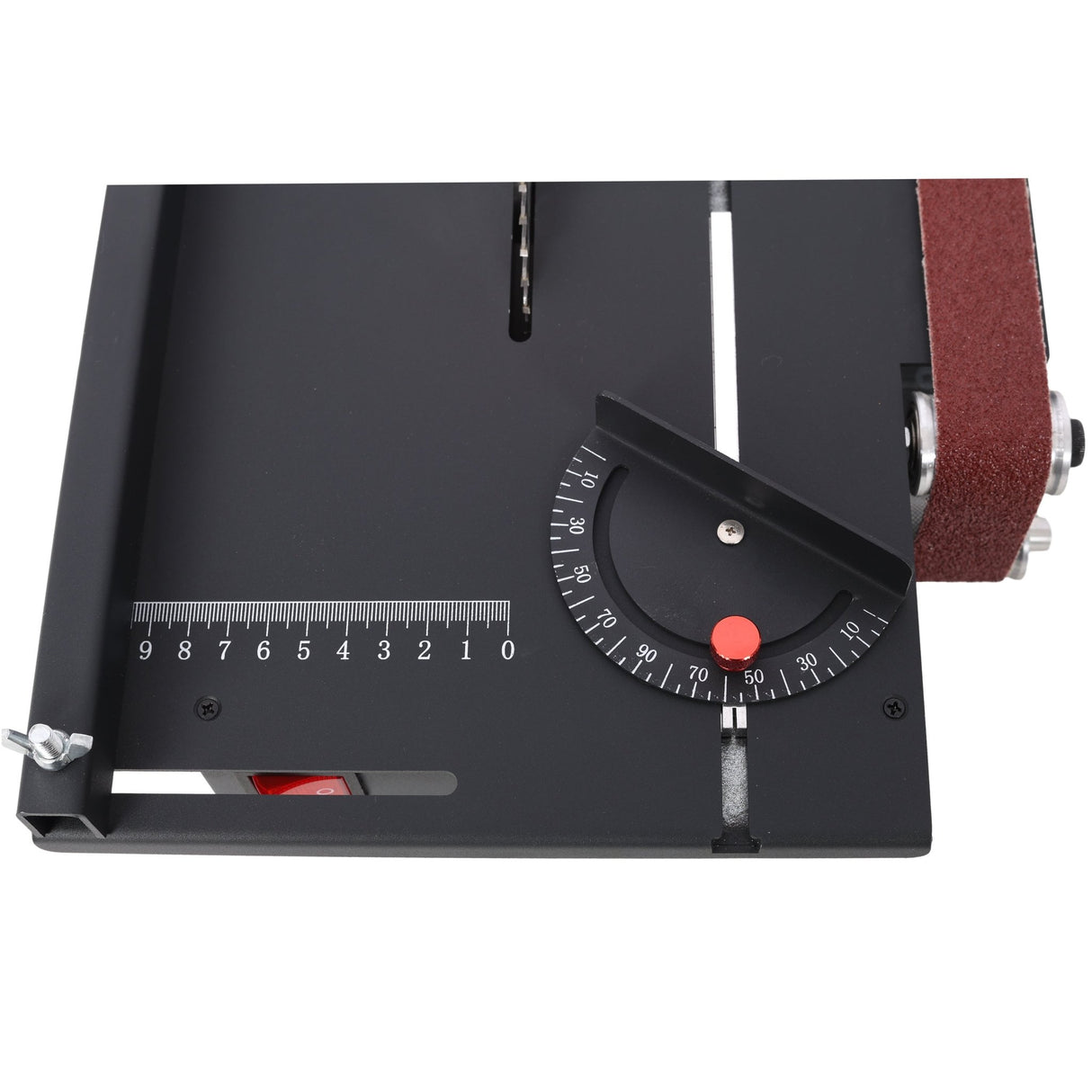 Mini Table Saw Belt Sander 4pcs Blades 10pcs Sanding Blet 7 Gear Adjustable 0 - 90° Angle - Fab Heavy Parts