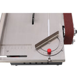 Mini Table Saw Belt Sander Stainless Steel Top 4pcs Blades 10pcs Sanding Blet 7 Gear Adjustable 0 - 90° Angle - Fab Heavy Parts