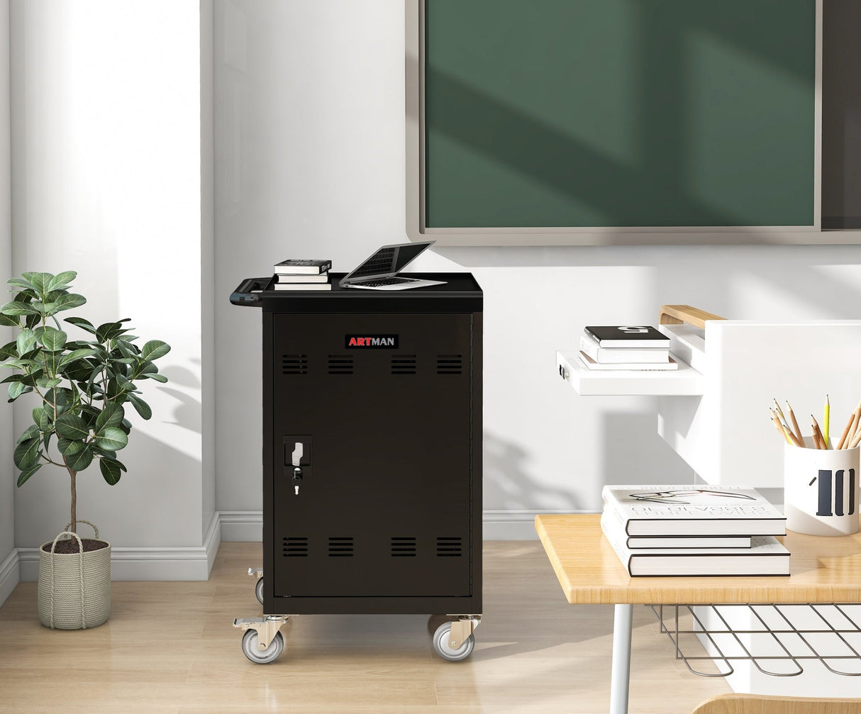 Mobile Charging Cart and Cabinet 32 - Device - Fab Heavy Parts