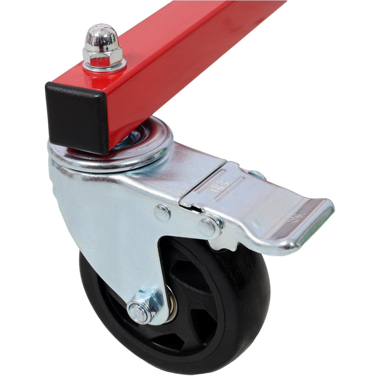 Mobile Wheel Panel Paint Stand Wheel Rim Painting Stand Auto Body Stand - Red - Fab Heavy Parts