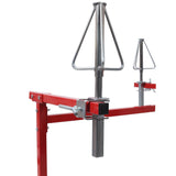 Mobile Wheel Panel Paint Stand Wheel Rim Painting Stand Auto Body Stand - Red - Fab Heavy Parts