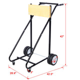 Motor Stand Engine Carrier Cart Dolly 315lbs Capacity w/Wheels Wood - Fab Heavy Parts