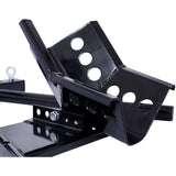 Motorcycle Front Tire Motorbike Chock for 17" - 21" Wheels Locking Adjusting Stand - Black - Fab Heavy Parts