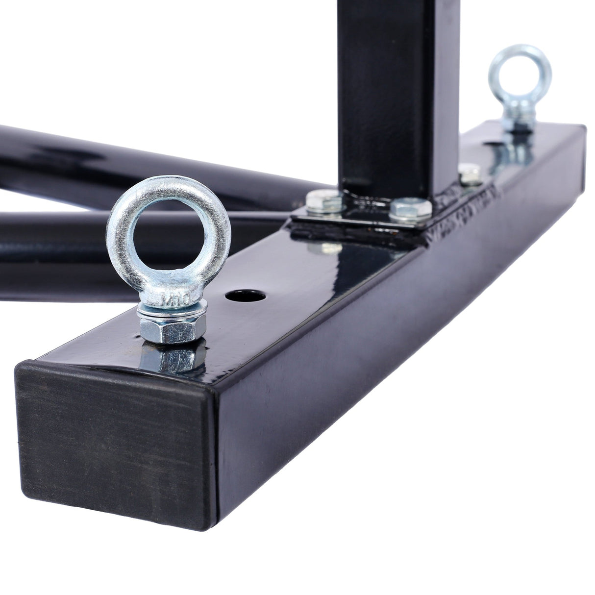 Motorcycle Front Tire Motorbike Chock for 17" - 21" Wheels Locking Adjusting Stand - Black - Fab Heavy Parts