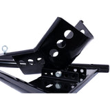 Motorcycle Front Tire Motorbike Chock for 17" - 21" Wheels Locking Adjusting Stand - Black - Fab Heavy Parts