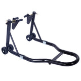 Motorcycle Stand 1000LB Sport Bike Front and Rear Wheel Lift Swingarm Paddock U - Black - Fab Heavy Parts