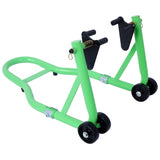 Motorcycle Stand 1000LB Sport Bike Front and Rear Wheel Lift Swingarm Paddock U - Green - Fab Heavy Parts