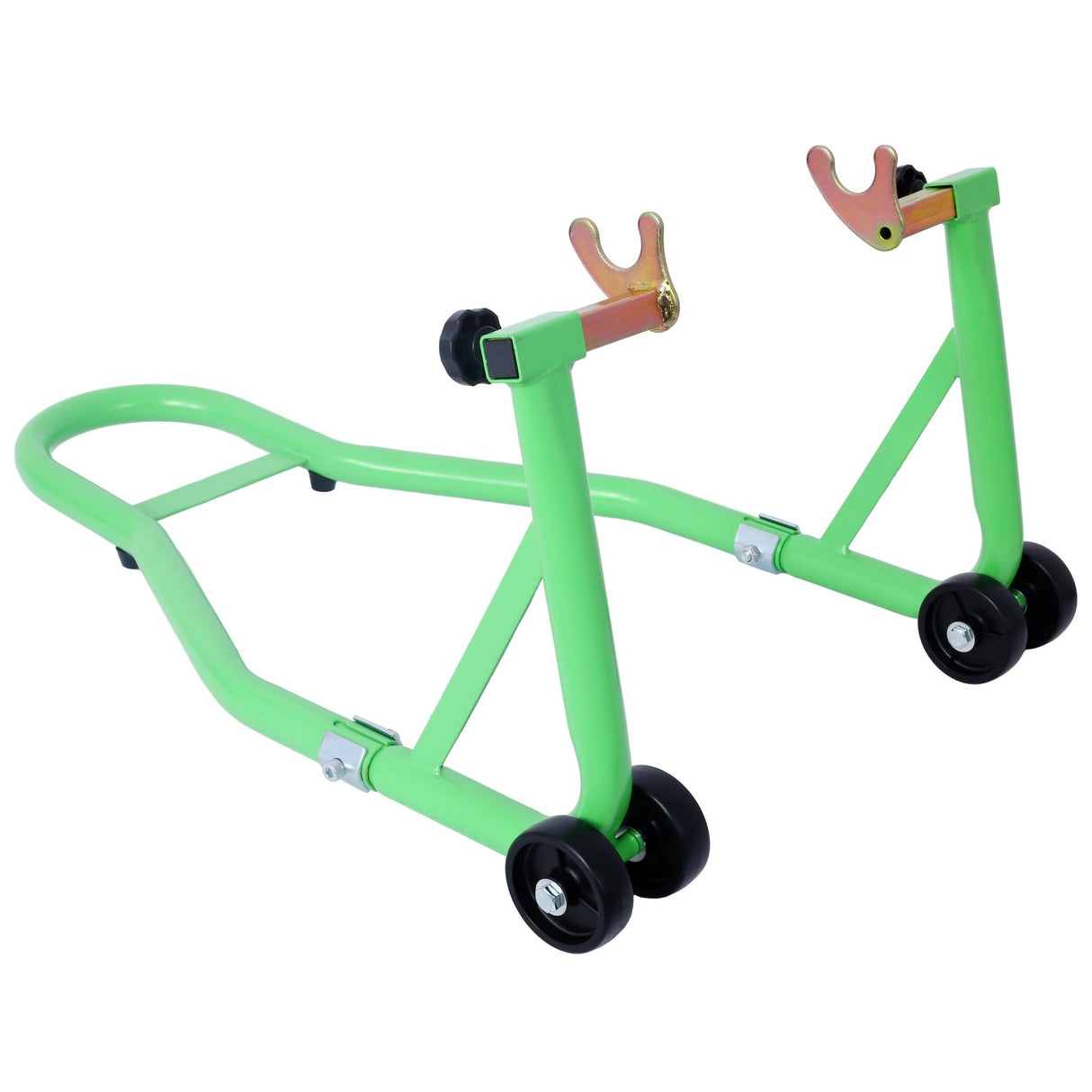 Motorcycle Stand 1000LB Sport Bike Front and Rear Wheel Lift Swingarm Paddock U - Green - Fab Heavy Parts