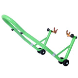 Motorcycle Stand 1000LB Sport Bike Front and Rear Wheel Lift Swingarm Paddock U - Green - Fab Heavy Parts