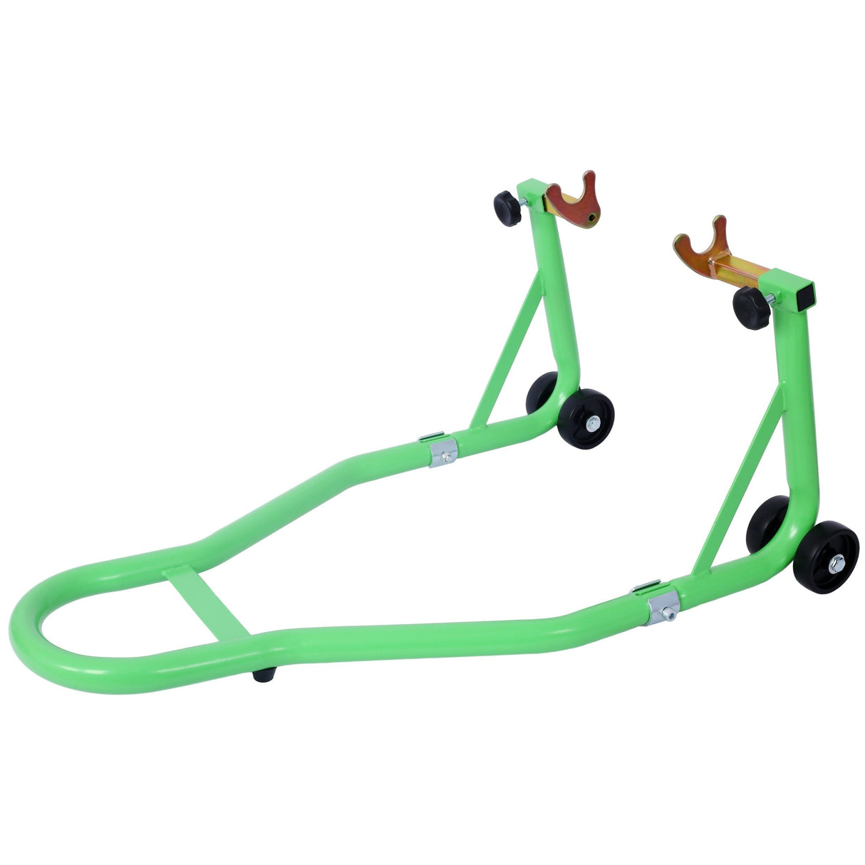 Motorcycle Stand 1000LB Sport Bike Front and Rear Wheel Lift Swingarm Paddock U - Green - Fab Heavy Parts