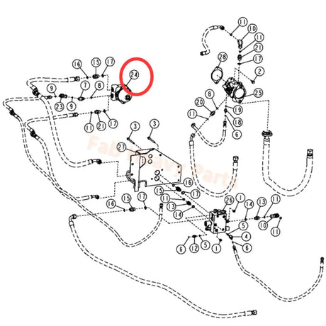MovYard® Hydraulic Motor AT308356 Fits for John Deere Loader 744K 824K 844J 844K - Fab Heavy Parts