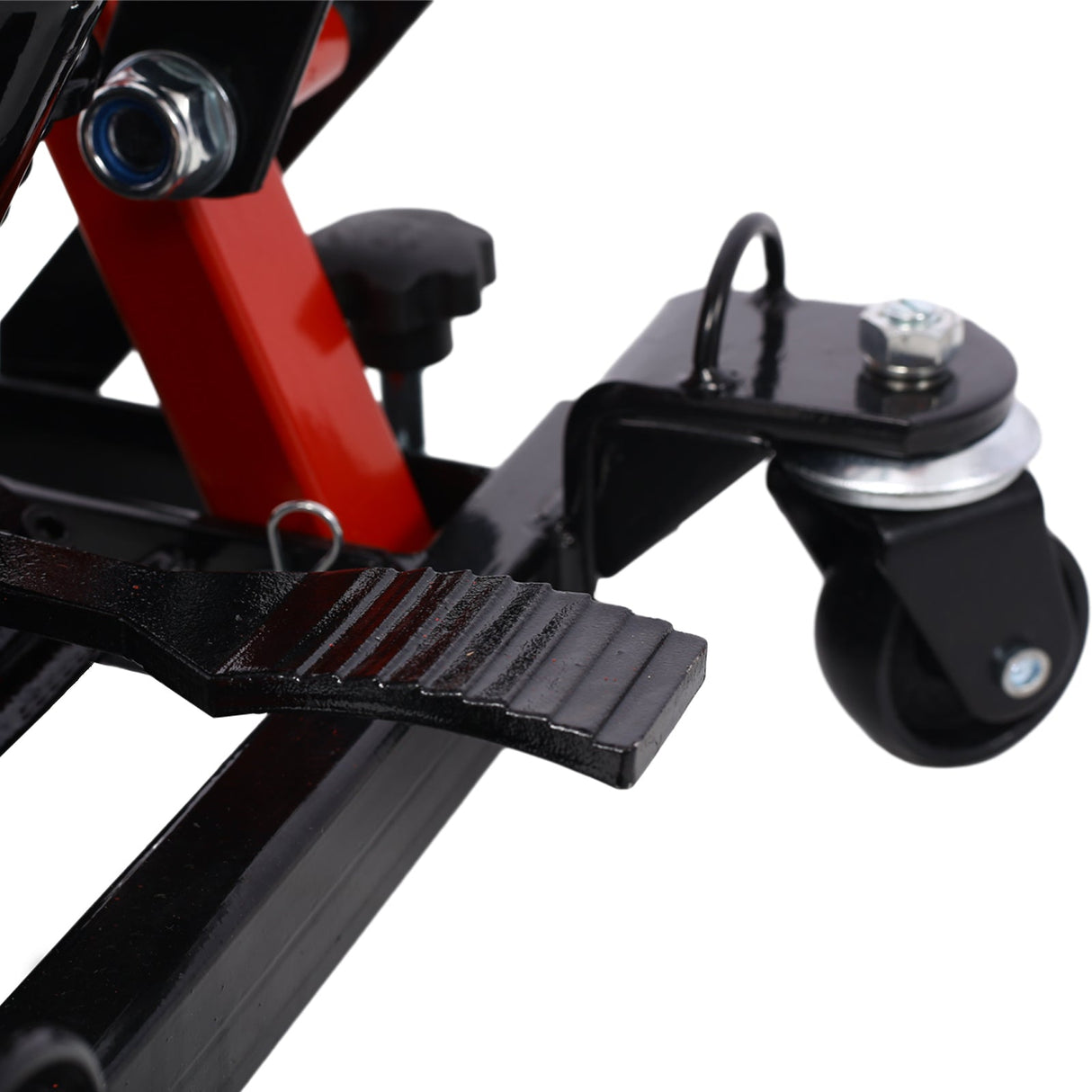 MovYard® Hydraulic Motorcycle Lift Jack 1500 LBS Capacity ATV Scissor Portable Table with 4 Wheels Foot - Operated Hoist Stand - Fab Heavy Parts