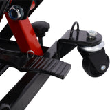 MovYard® Hydraulic Motorcycle Lift Jack 1500 LBS Capacity ATV Scissor Portable Table with 4 Wheels Foot - Operated Hoist Stand - Fab Heavy Parts
