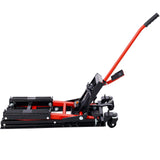 MovYard® Hydraulic Motorcycle Lift Jack 1500 LBS Capacity ATV Scissor Portable Table with 4 Wheels Foot - Operated Hoist Stand - Fab Heavy Parts