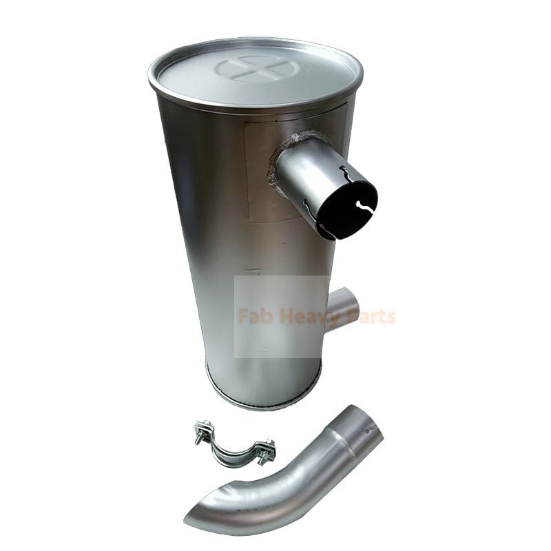 Muffler 2427N3301 Fits for Mitsubishi Engine 6D31 Kobelco Excavator SK200 SK200LC SK200 - 3 SK200LC - 3 - Fab Heavy Parts