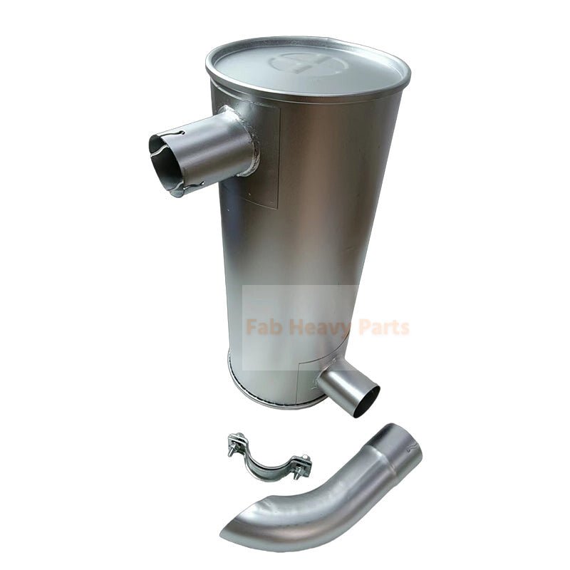 Muffler 2427N3301 Fits for Mitsubishi Engine 6D31 Kobelco Excavator SK200 SK200LC SK200 - 3 SK200LC - 3 - Fab Heavy Parts