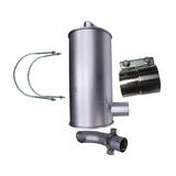 Muffler 4191187 na may clamp 4213017 at 2piece U-Bolt 4181672 Fits para sa ISUZU Engine 4BD1 Hitachi Excavator EX120 EX150