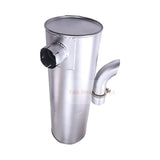 Muffler 4402995 Fits for Isuzu Engine 6RB1 Hitachi Excavator EX400 - 5 EX400LC - 5 EX450LC - 5 EX450H - 5 EX450LCH - 5 - Fab Heavy Parts