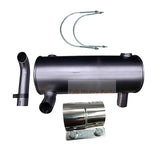 Muffler 5I-7935 with U Bolt 5I-7848 and Clamp 5I-7639 for Caterpillar CAT Engine 3064 Excavator 311B 312B E110B E120B E311 E312 E311B E312B