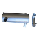 Muffler Silencer 2427R721 Fits for Kobelco Excavator SK120LC SK120 SK150LC K120 - 3 SK120LC - 3 SK150LC - 3 MD140C - Fab Heavy Parts